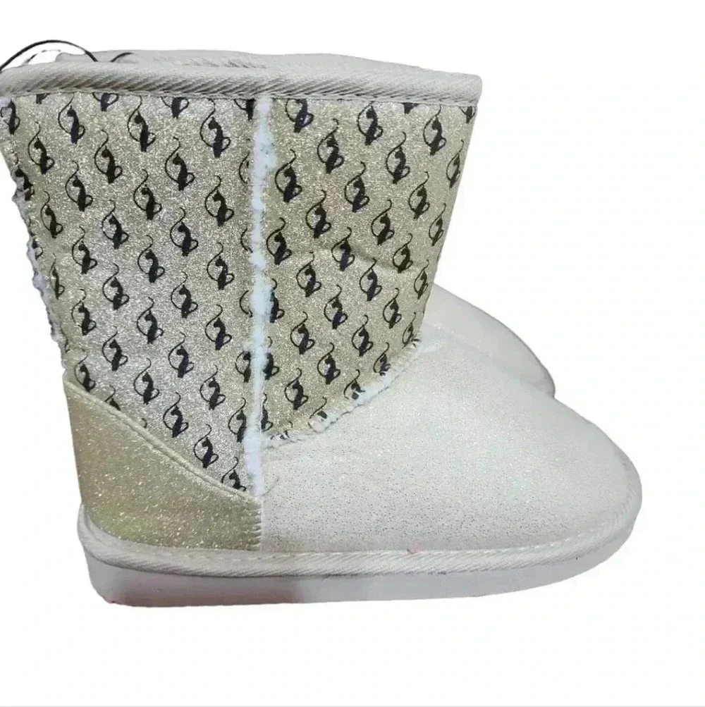 Baby Phat Girls glitter boots size 3